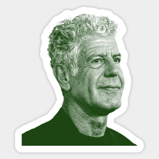 Anthony Bourdain Engraving Sticker